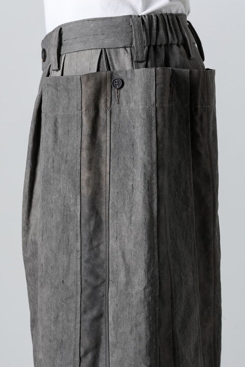 プリーツワイド トラウザーズ