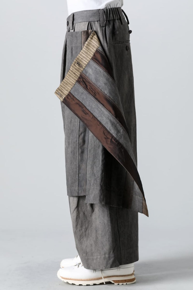 プリーツワイド トラウザーズ