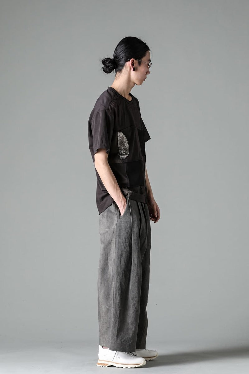 プリーツワイド トラウザーズ