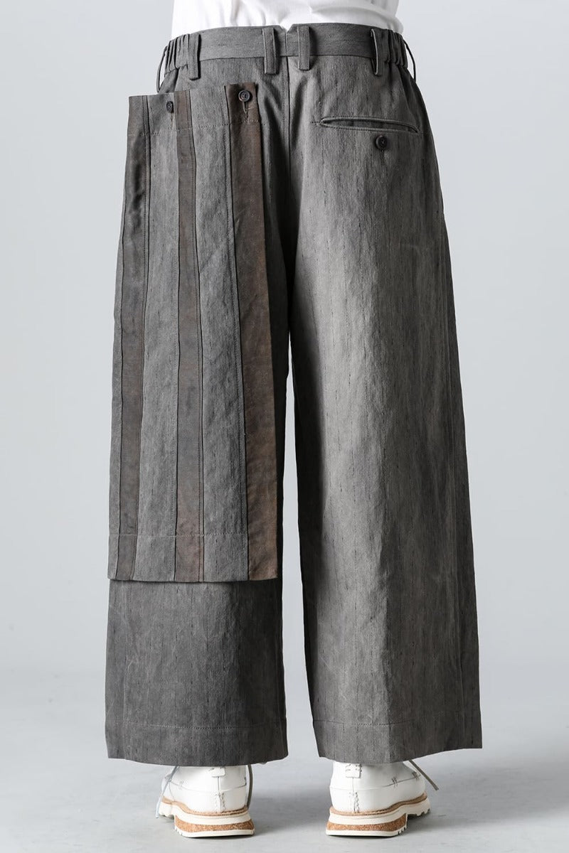 プリーツワイド トラウザーズ