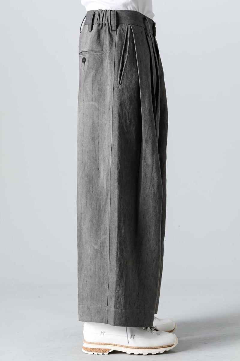 プリーツワイド トラウザーズ