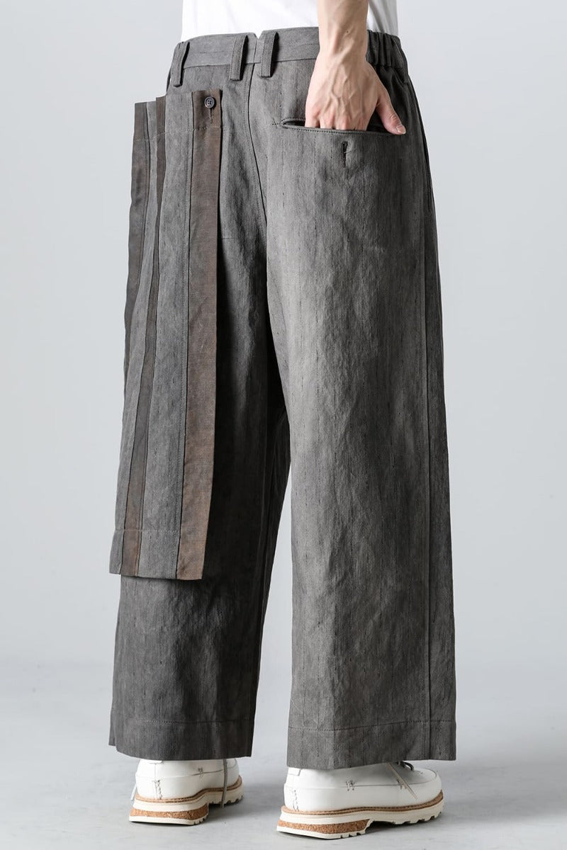 プリーツワイド トラウザーズ