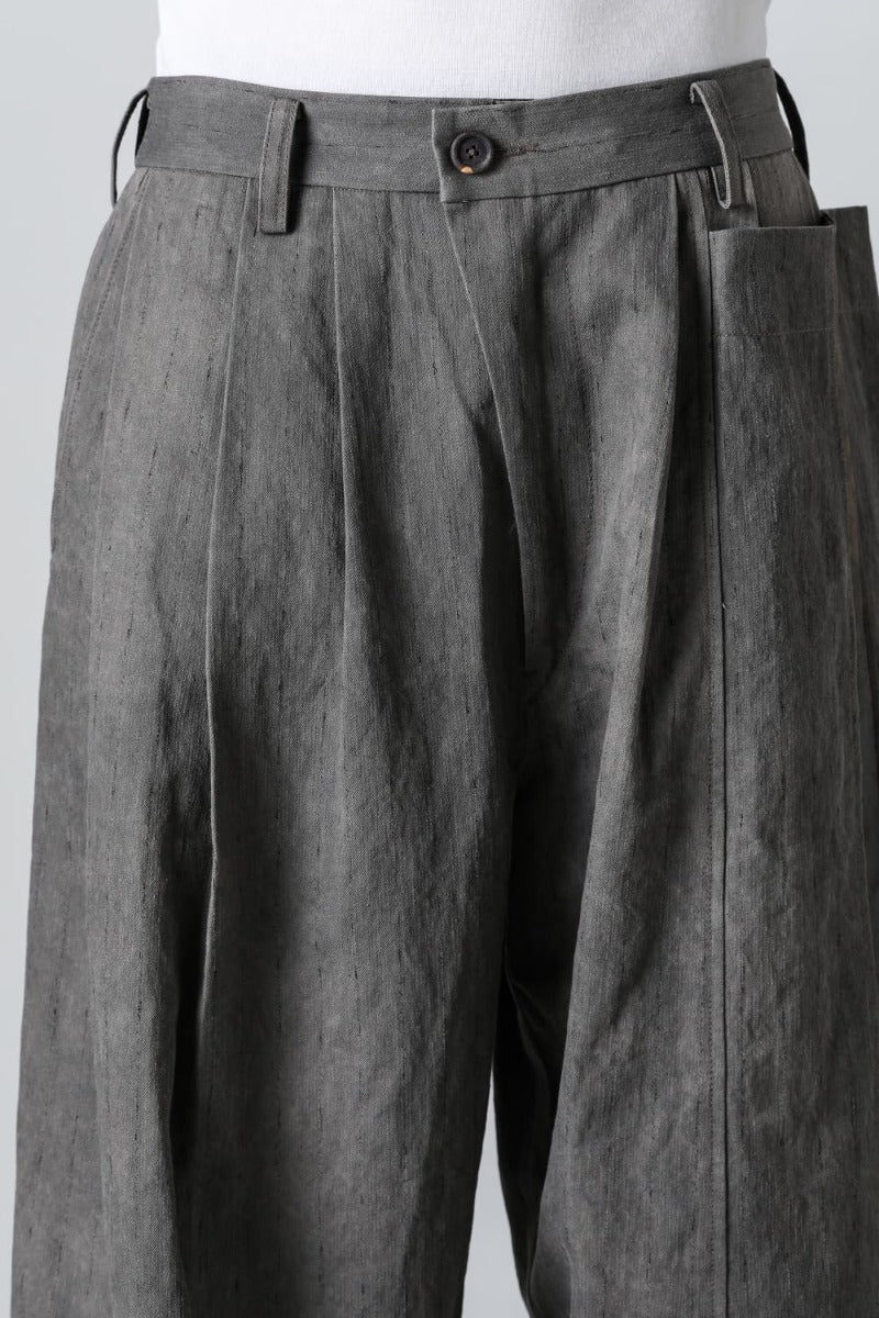 プリーツワイド トラウザーズ