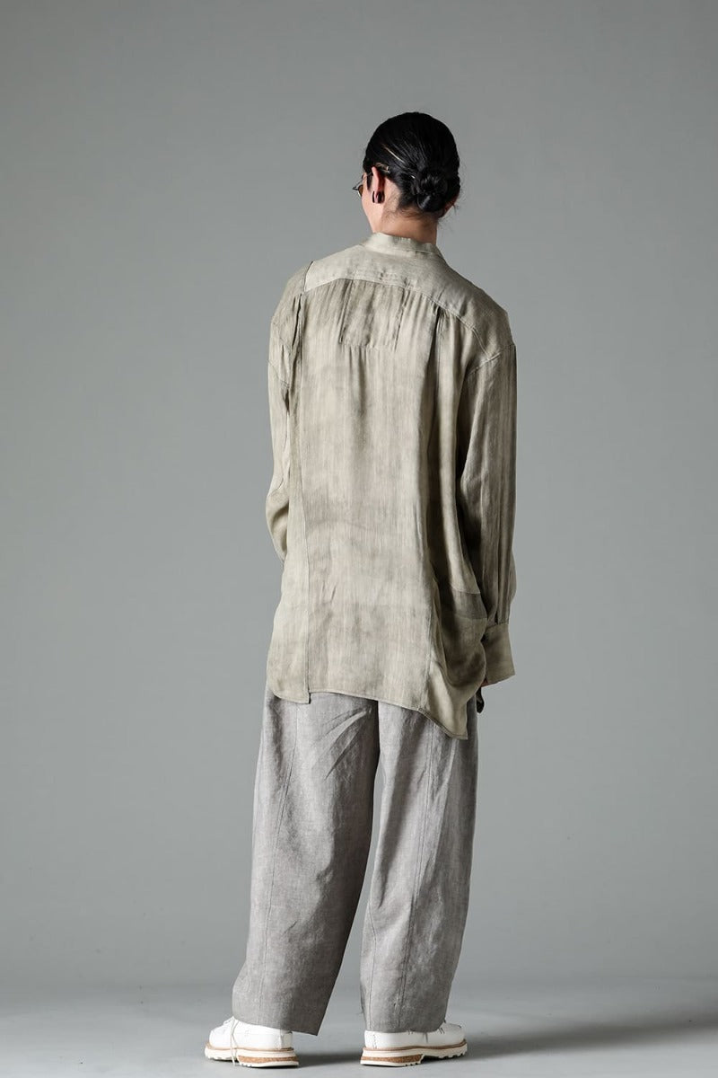 プリーツテーパードトラウザーズ