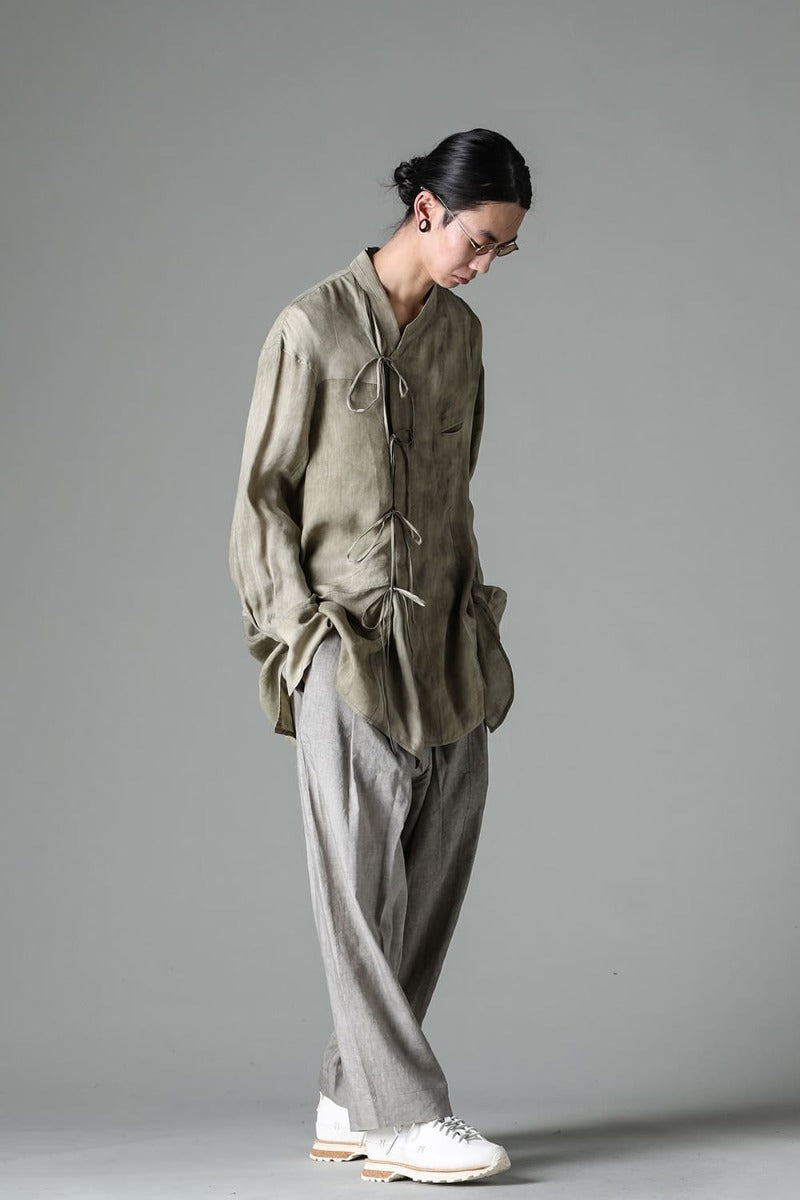 プリーツテーパードトラウザーズ