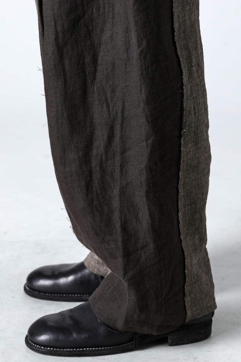 Multi-Fabric Paneled Trousers