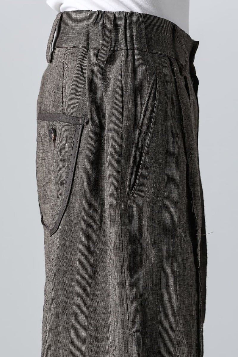Multi-Fabric Paneled Trousers