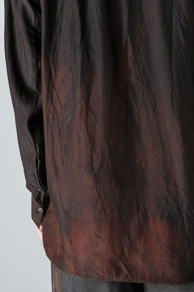 マンダリンカラー ハイブリッド ドレスシャツ