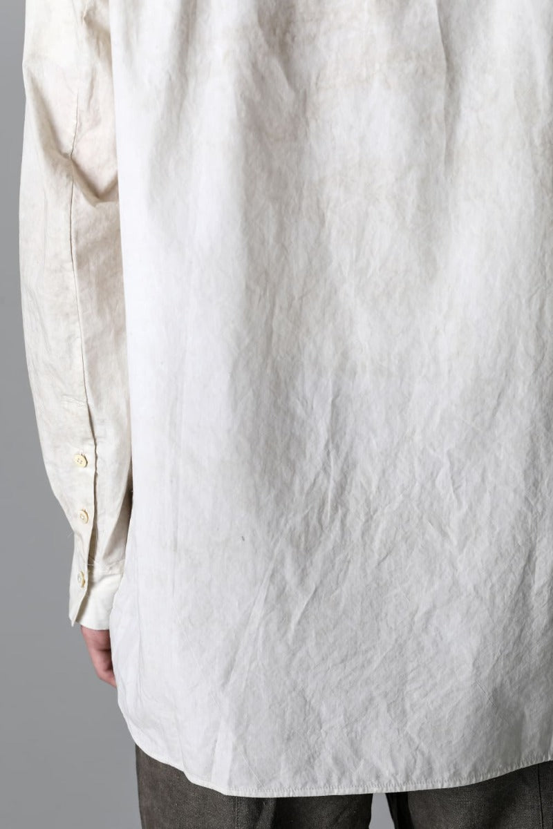 マンダリンカラー ハイブリッドドレスシャツ