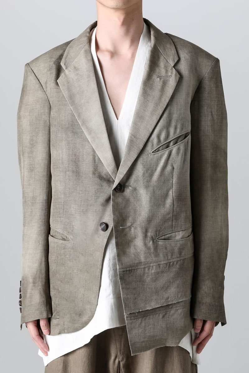 Asymmetrical Panel Blazer