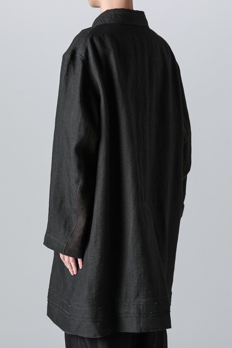 Classic Workers Coat With Contrast Pockets