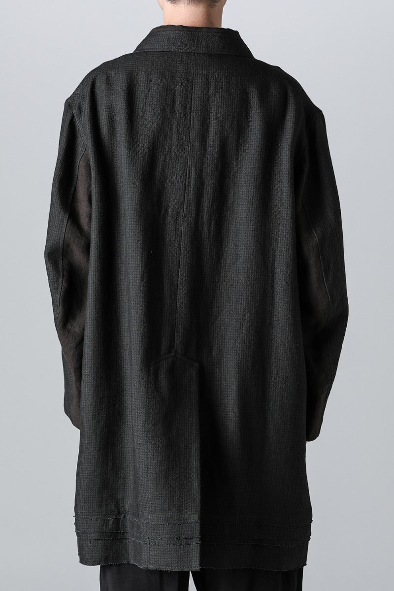 Classic Workers Coat With Contrast Pockets