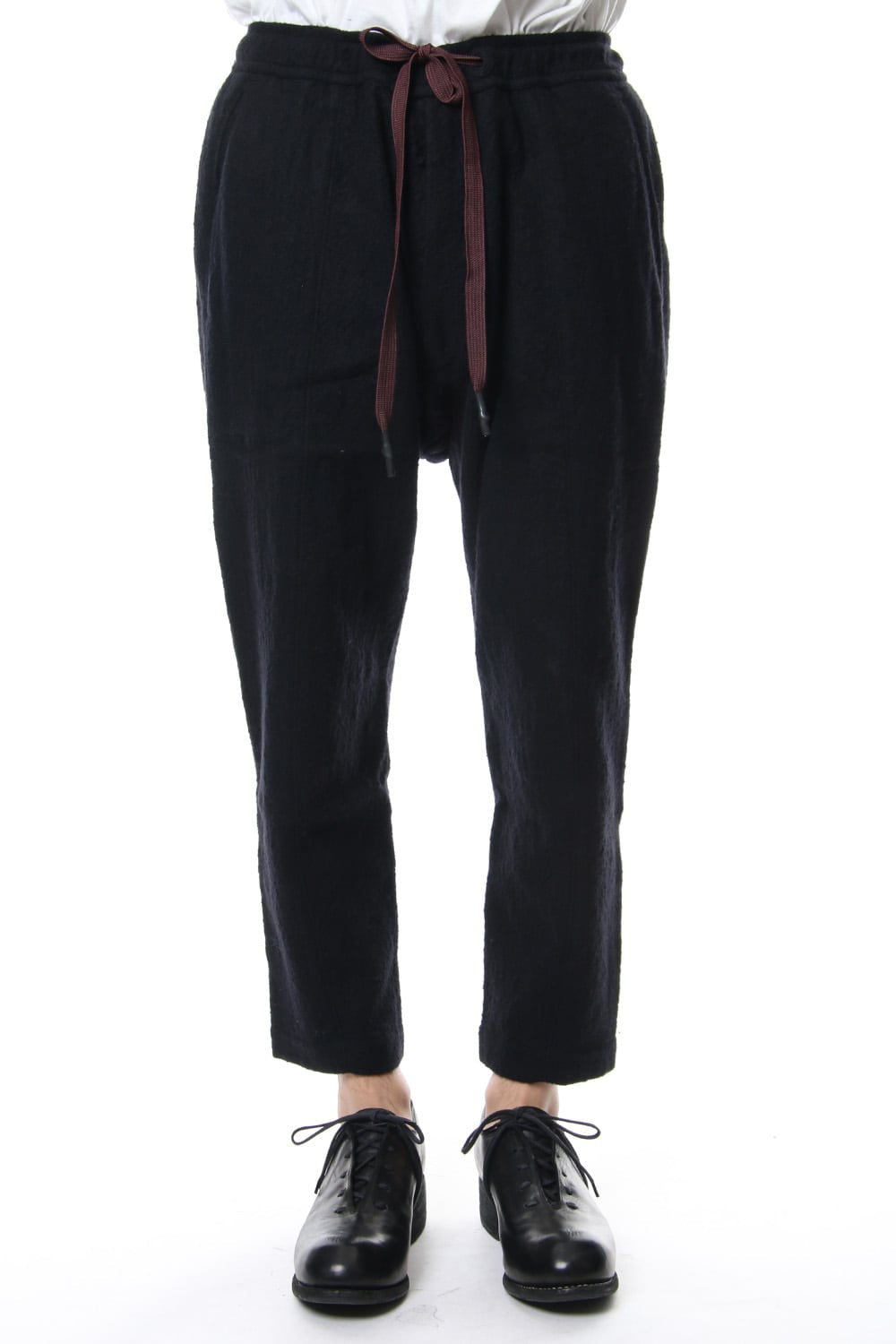 Cotton Linen Drawstring Cropped Pants