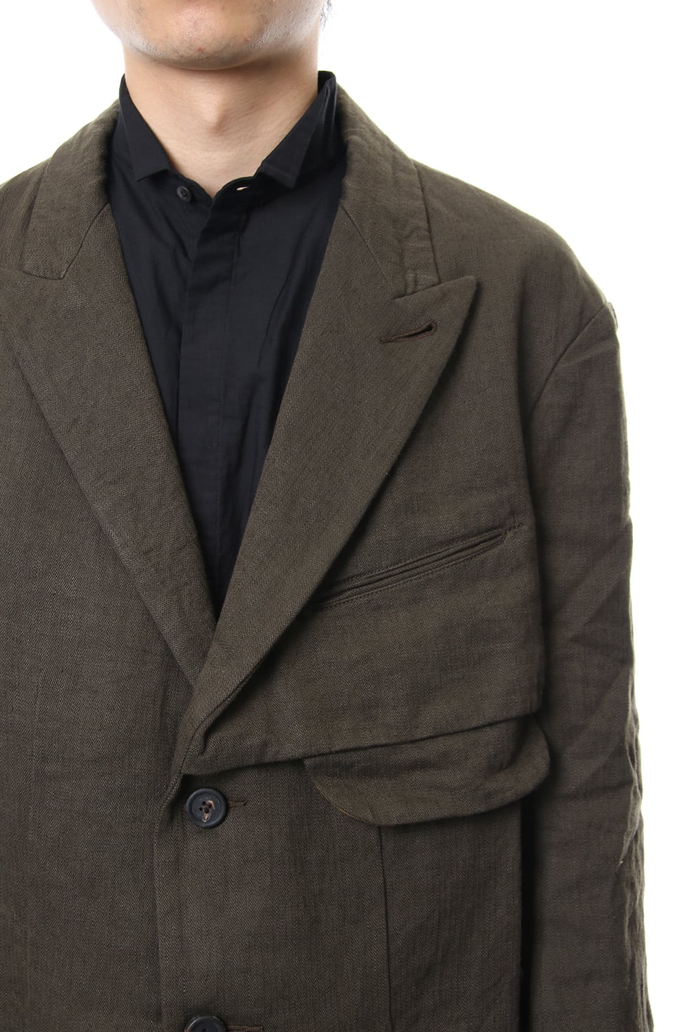 Over Sized Peaked Lapel Jacket