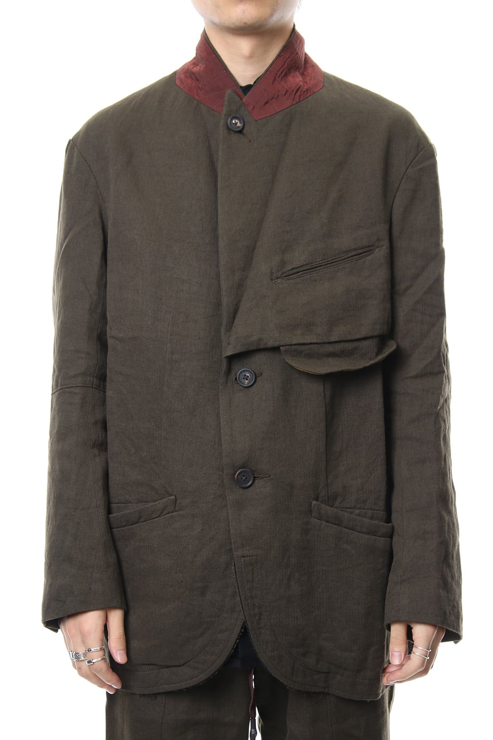 Over Sized Peaked Lapel Jacket