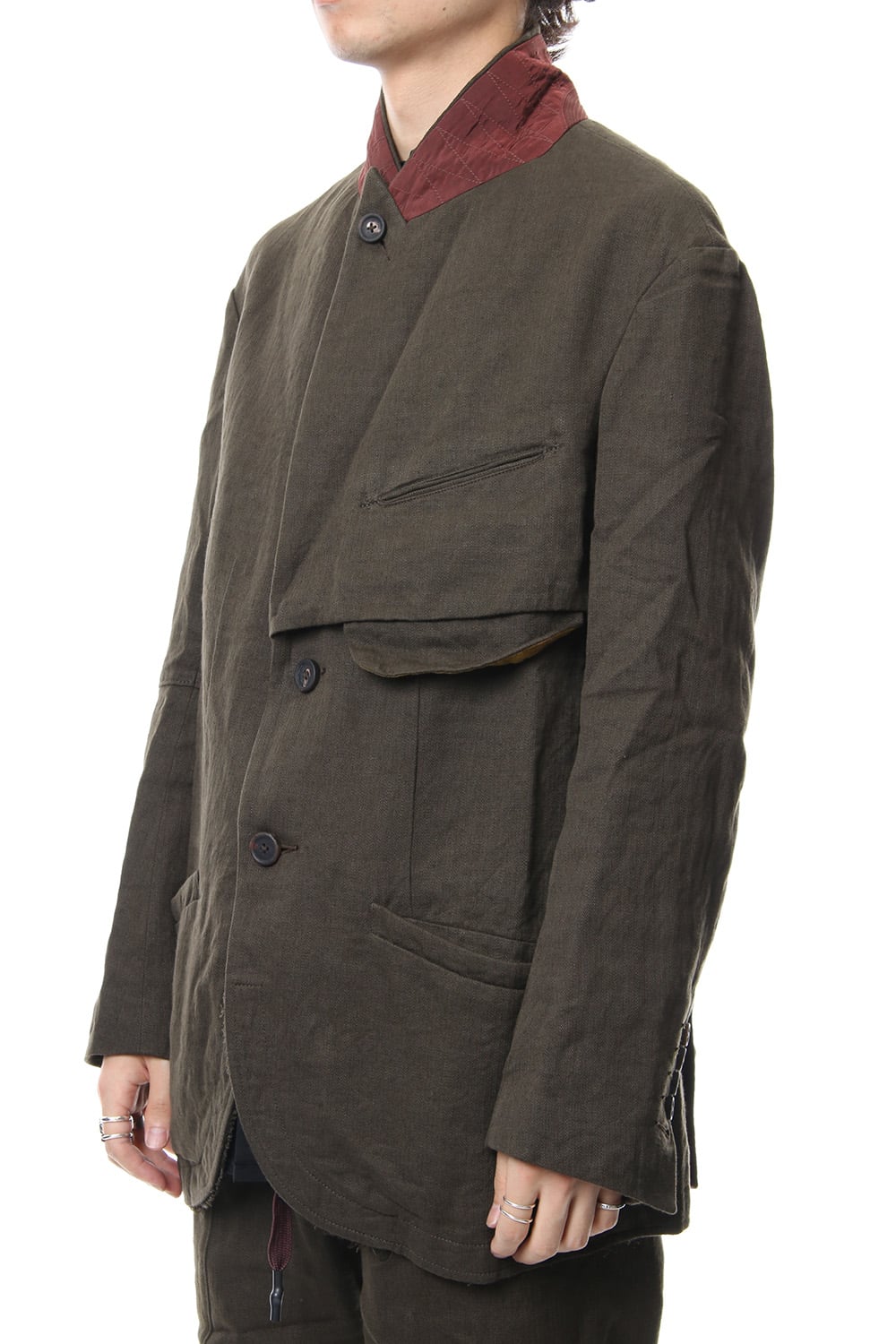 Over Sized Peaked Lapel Jacket