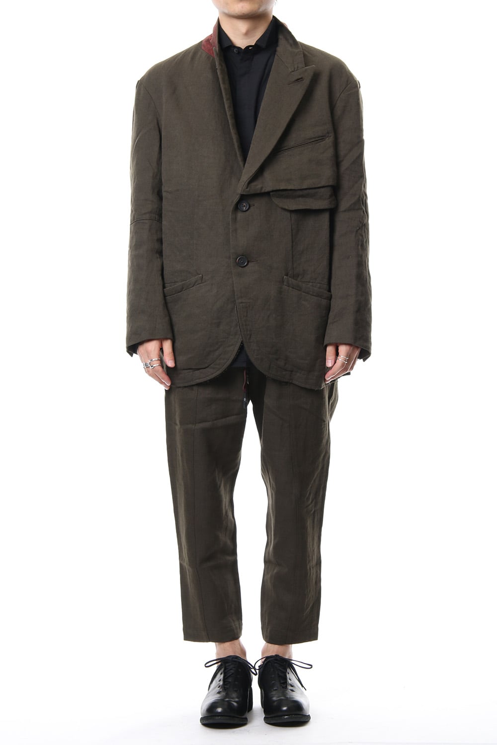 Over Sized Peaked Lapel Jacket