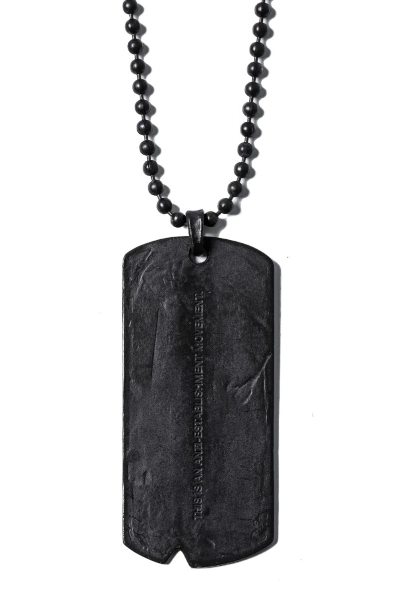 Dog Tag Necklace Black