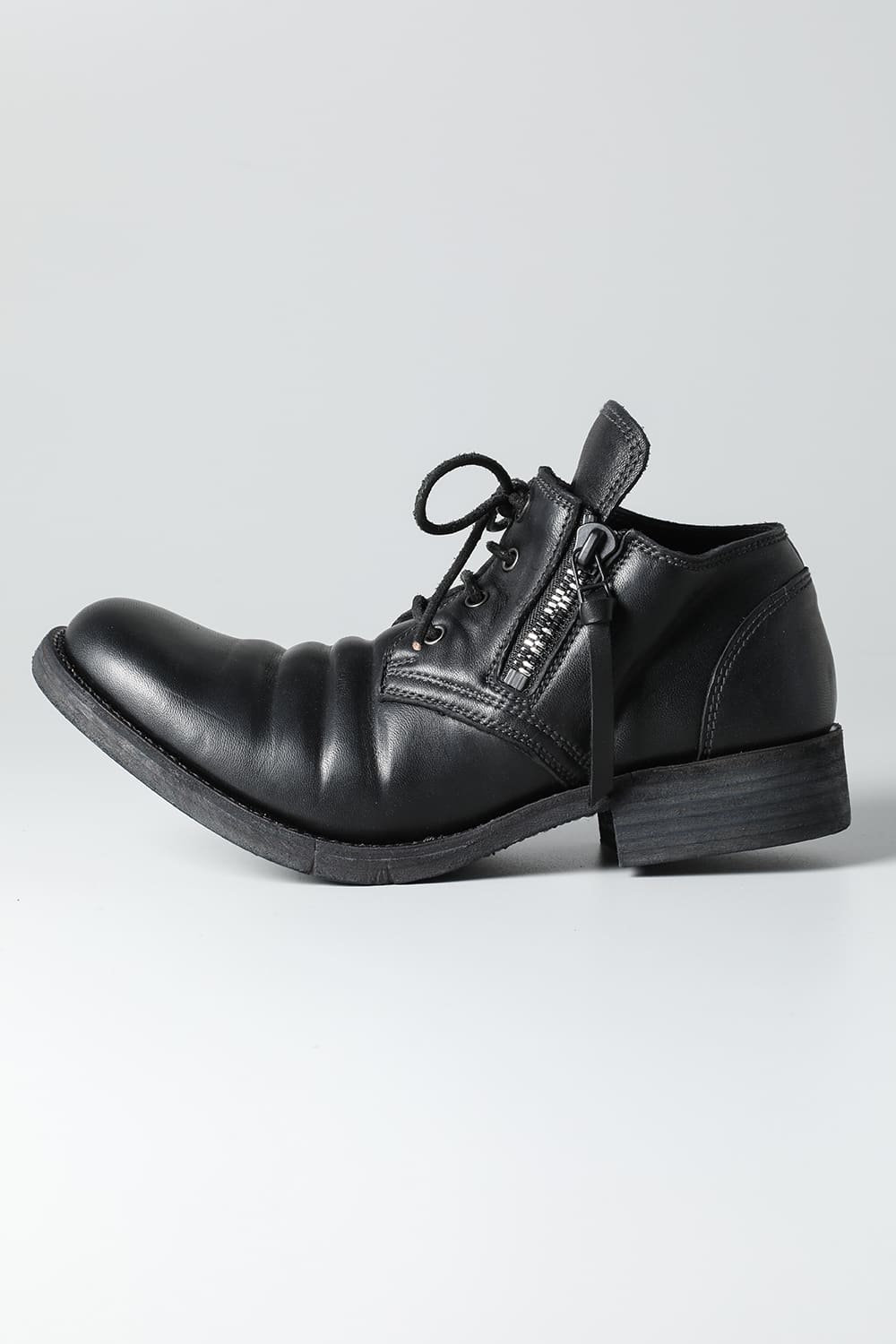 Horse Leathe Derbyy Shoes Black