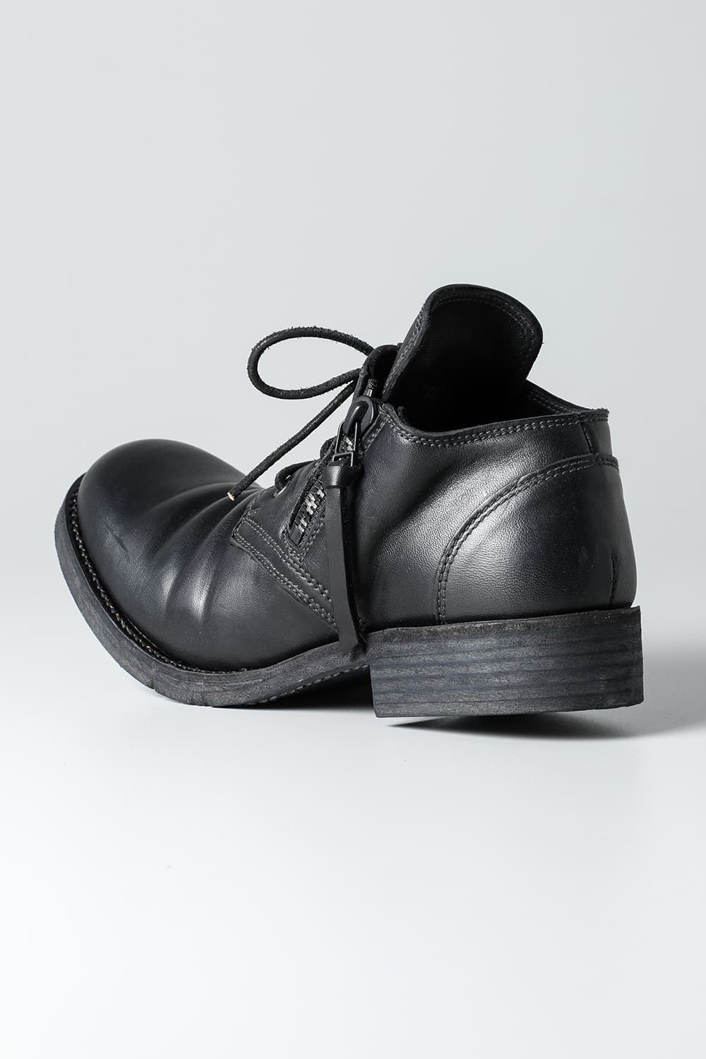 Horse Leathe Derbyy Shoes Black