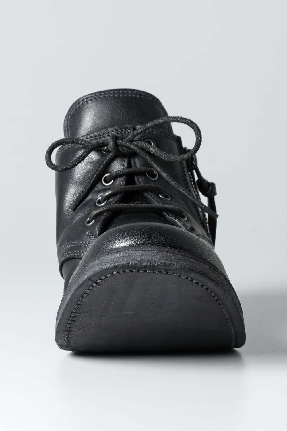 Horse Leathe Derbyy Shoes Black
