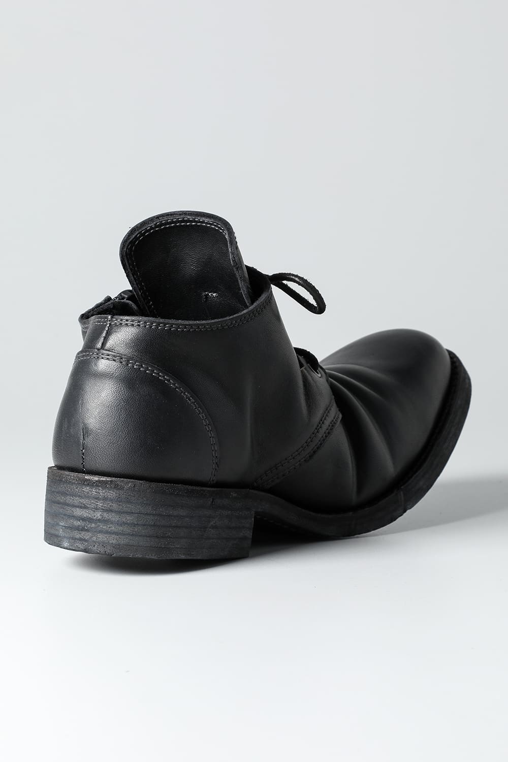 Horse Leathe Derbyy Shoes Black