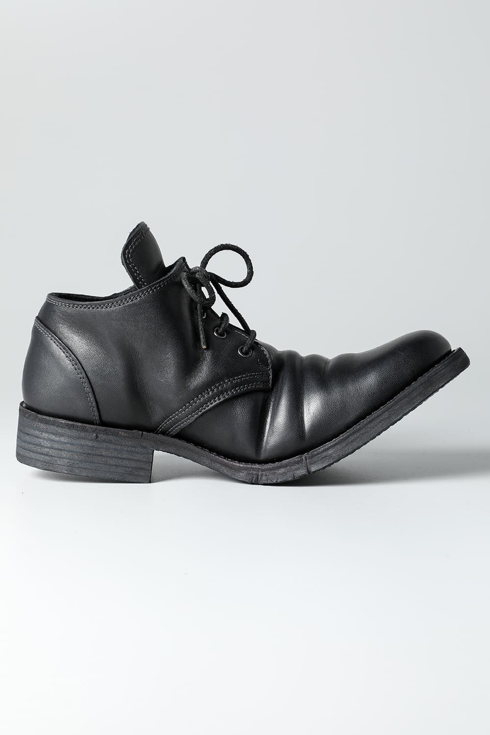Horse Leathe Derbyy Shoes Black