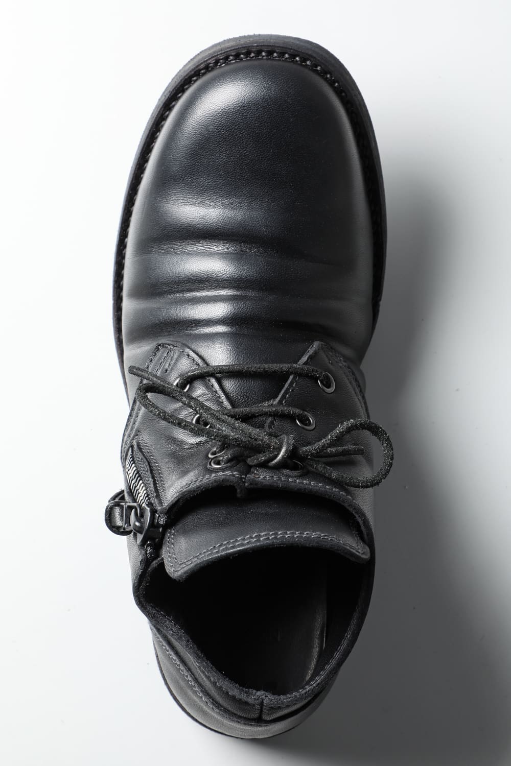 Horse Leathe Derbyy Shoes Black