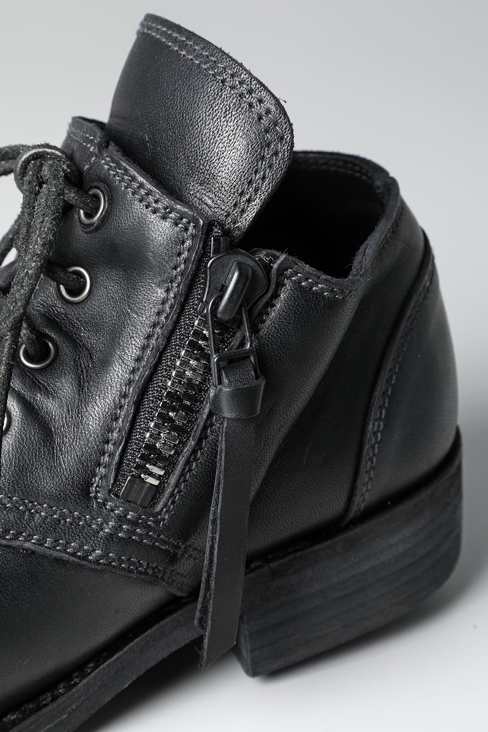 Horse Leathe Derbyy Shoes Black