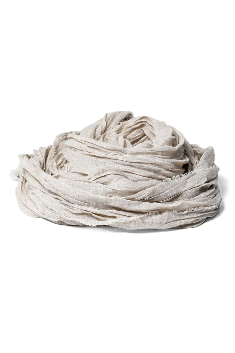 Stole linen gauze beige