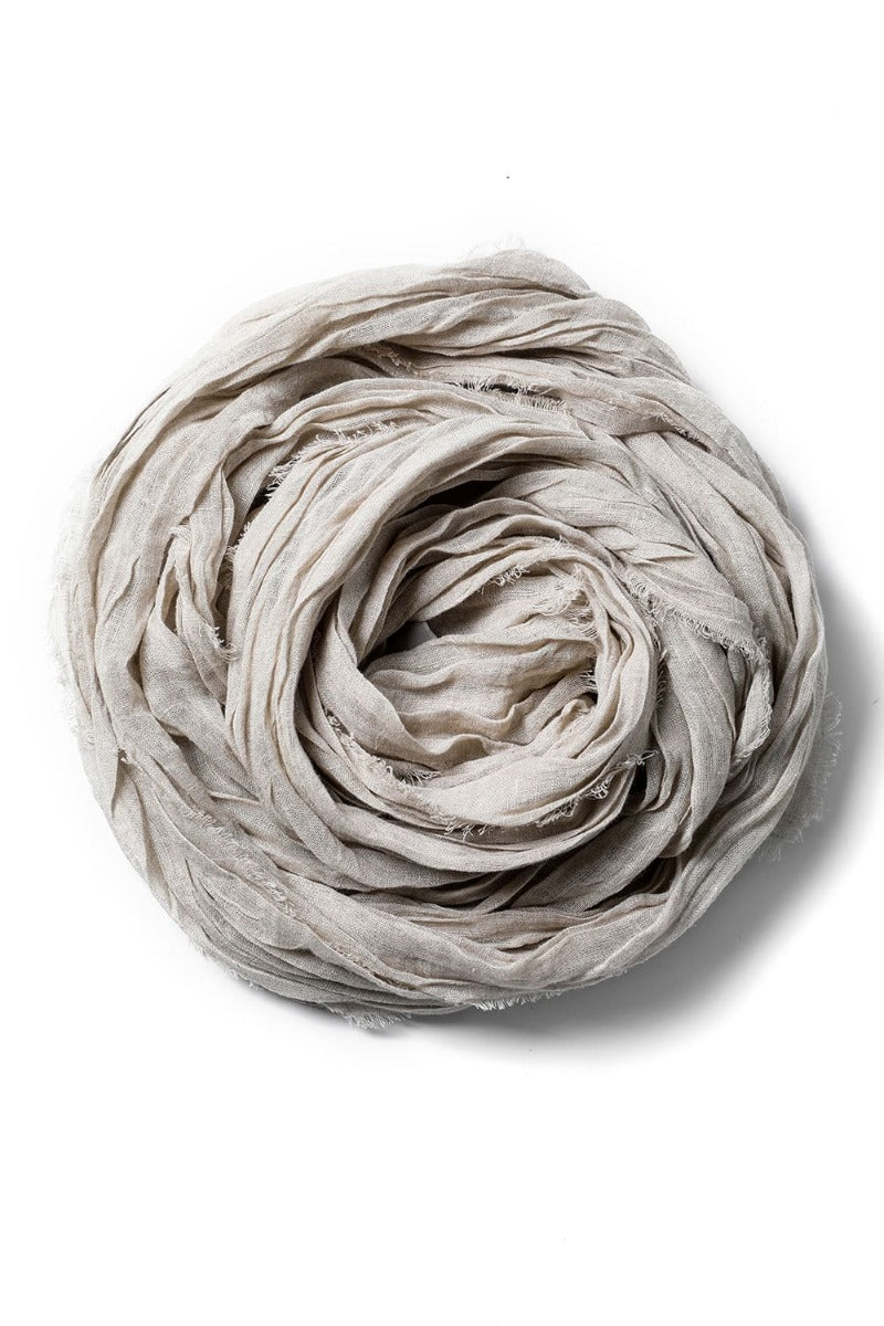 Stole linen gauze beige