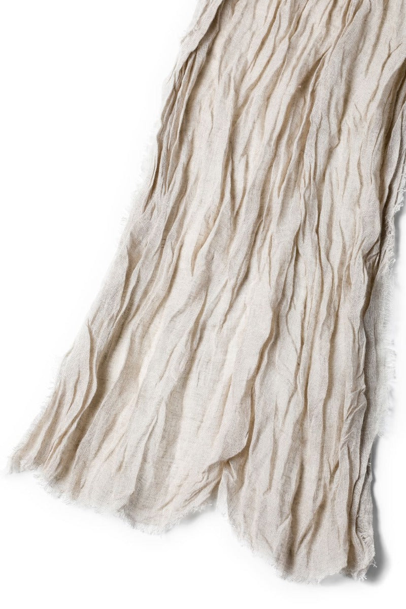 Stole linen gauze beige