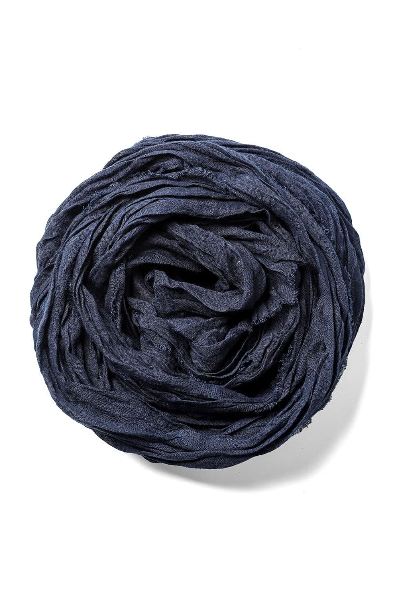 Stole linen gauze Navy