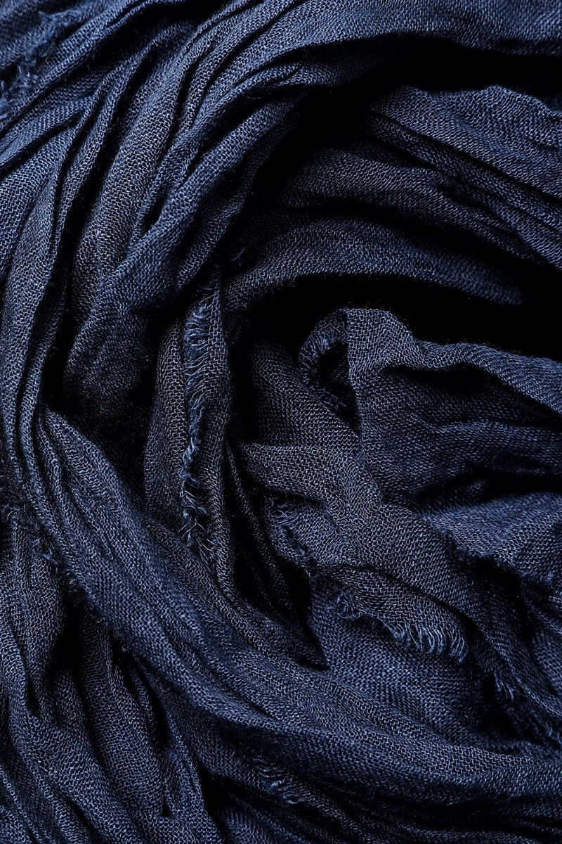 Stole linen gauze Navy