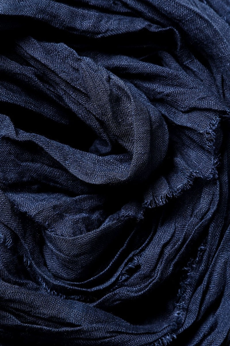 Stole linen gauze Navy