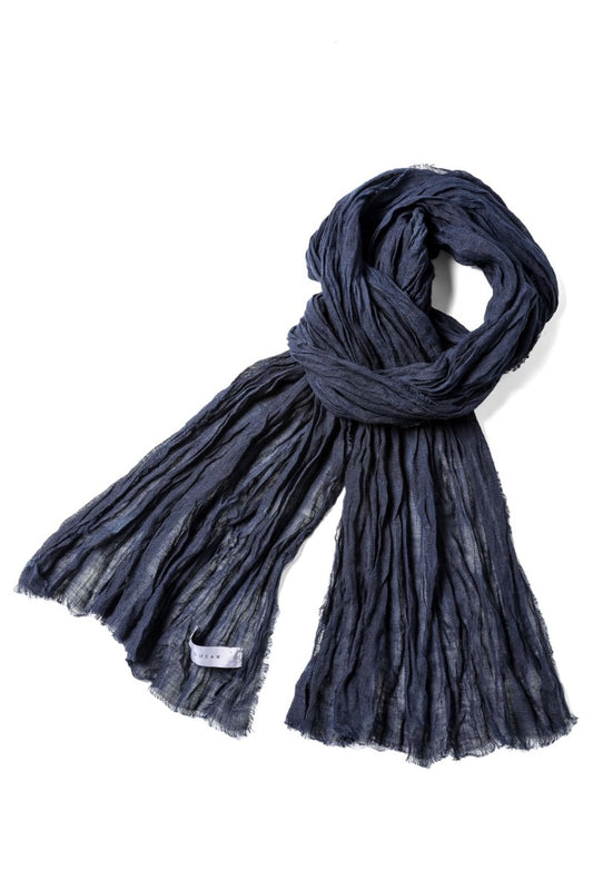 Stole linen gauze Navy