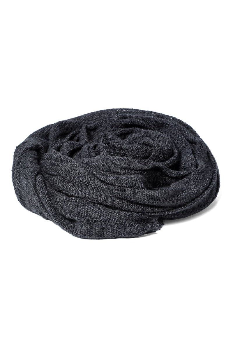 Stole soft linen Black