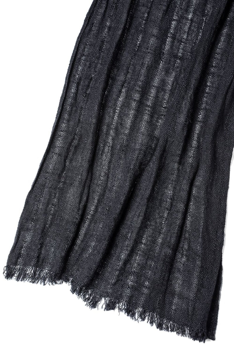 Stole soft linen Black