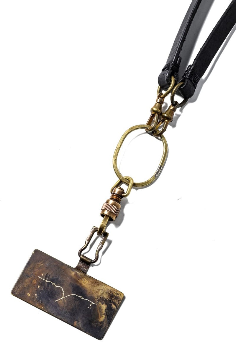 Phone strap Pueblo Leather Black