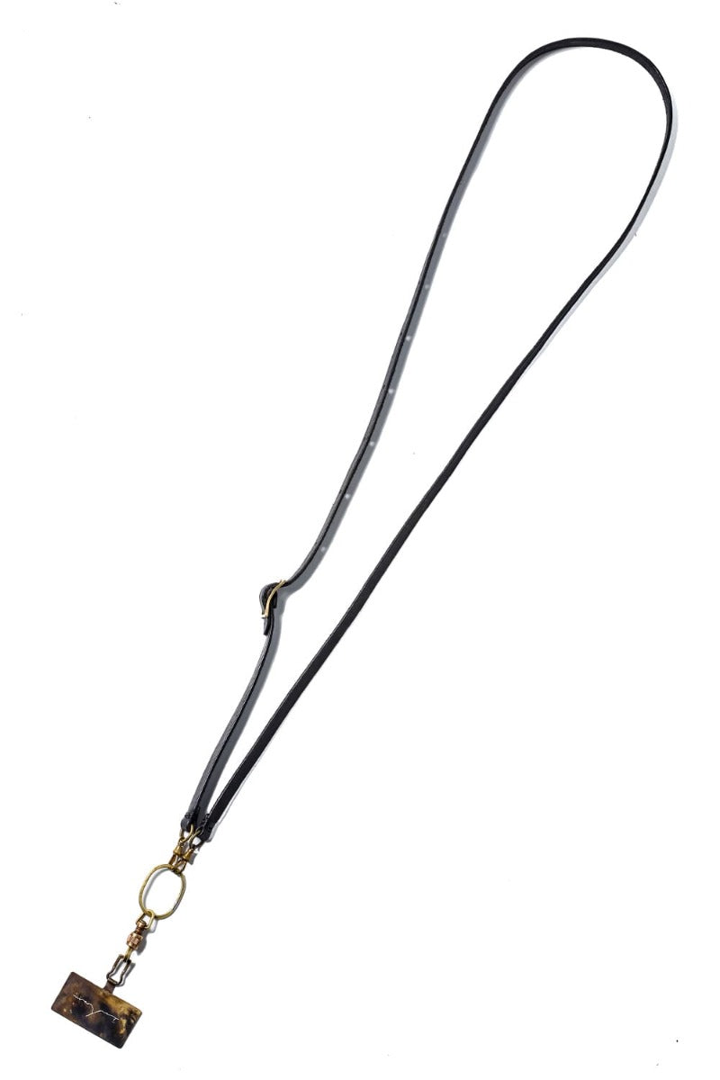 Phone strap Pueblo Leather Black