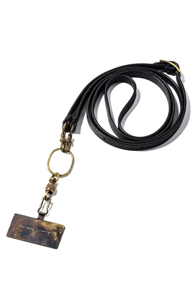 Phone strap Pueblo Leather Black