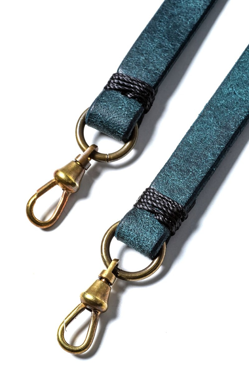Phone strap Pueblo Leather Petrolio