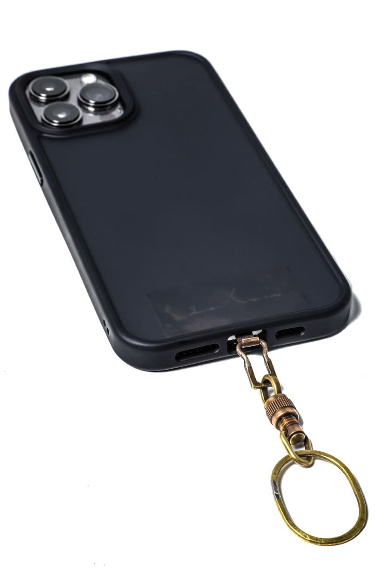 Phone strap Pueblo Leather Black