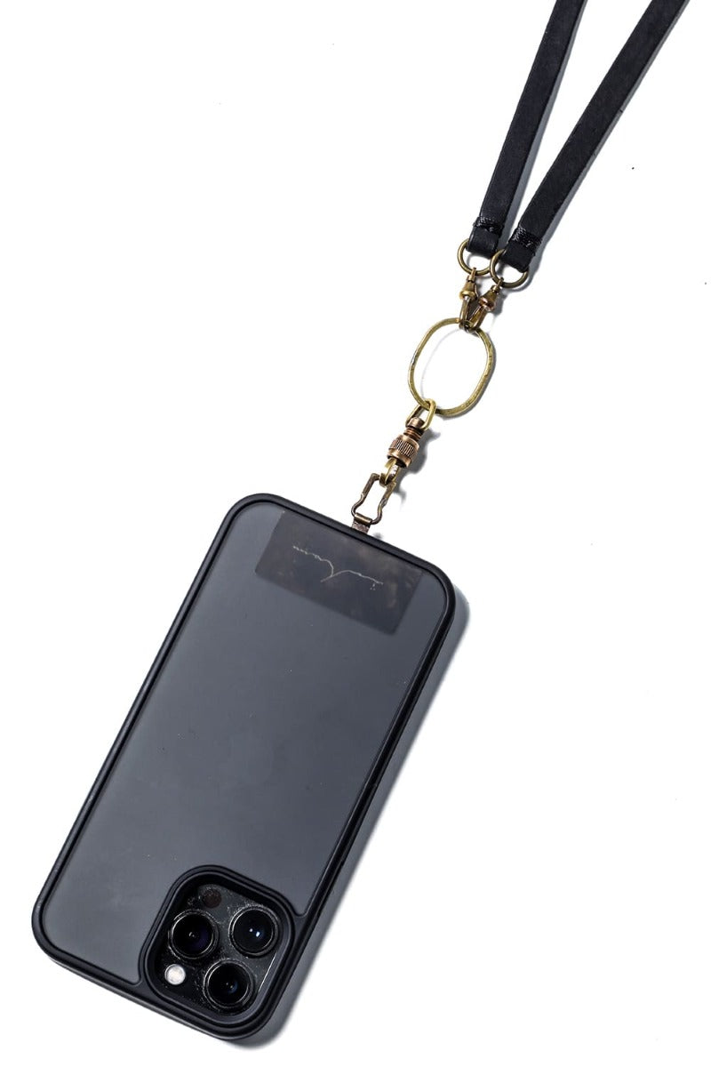 Phone strap Pueblo Leather Black