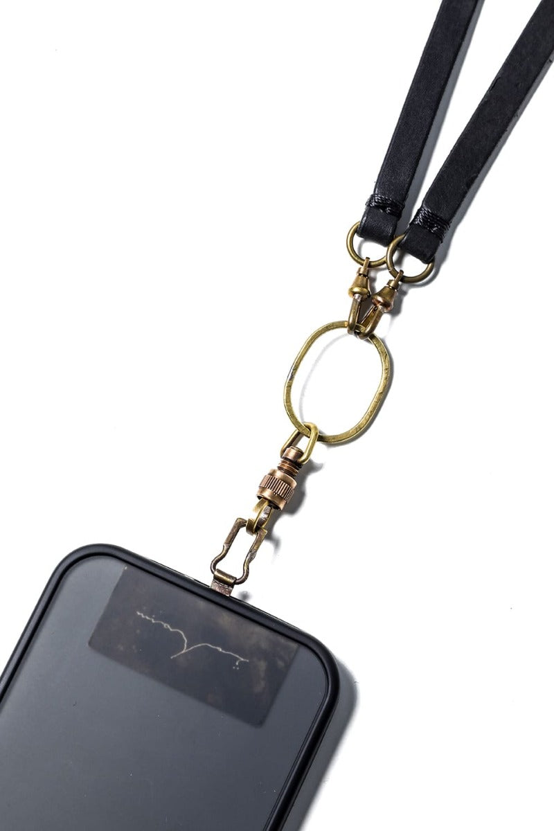 Phone strap Pueblo Leather Black