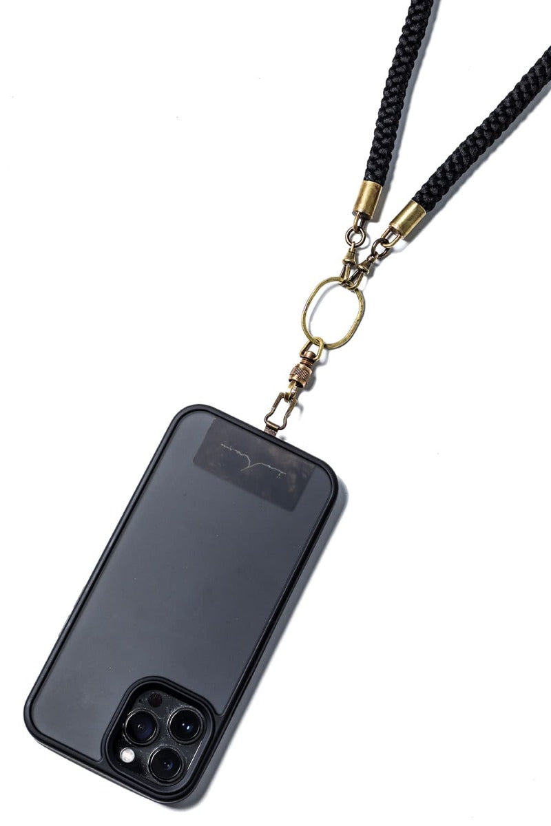 Phone strap EDO Kumi Himo Black
