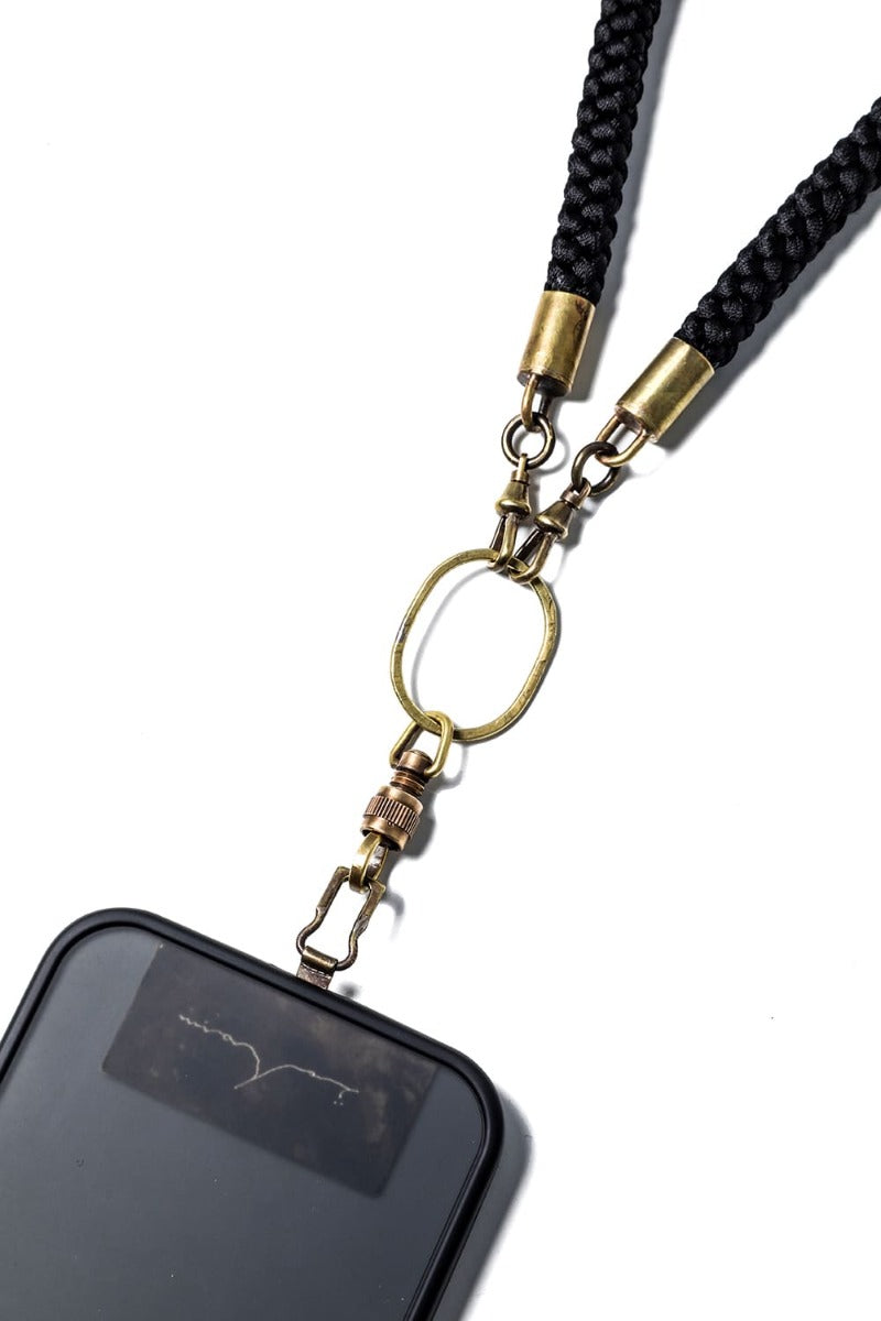 Phone strap EDO Kumi Himo Black
