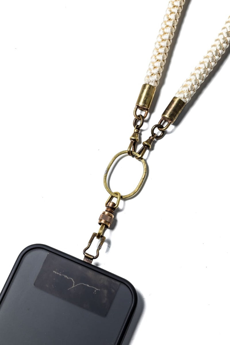 Phone strap EDO Kumi Himo Beige