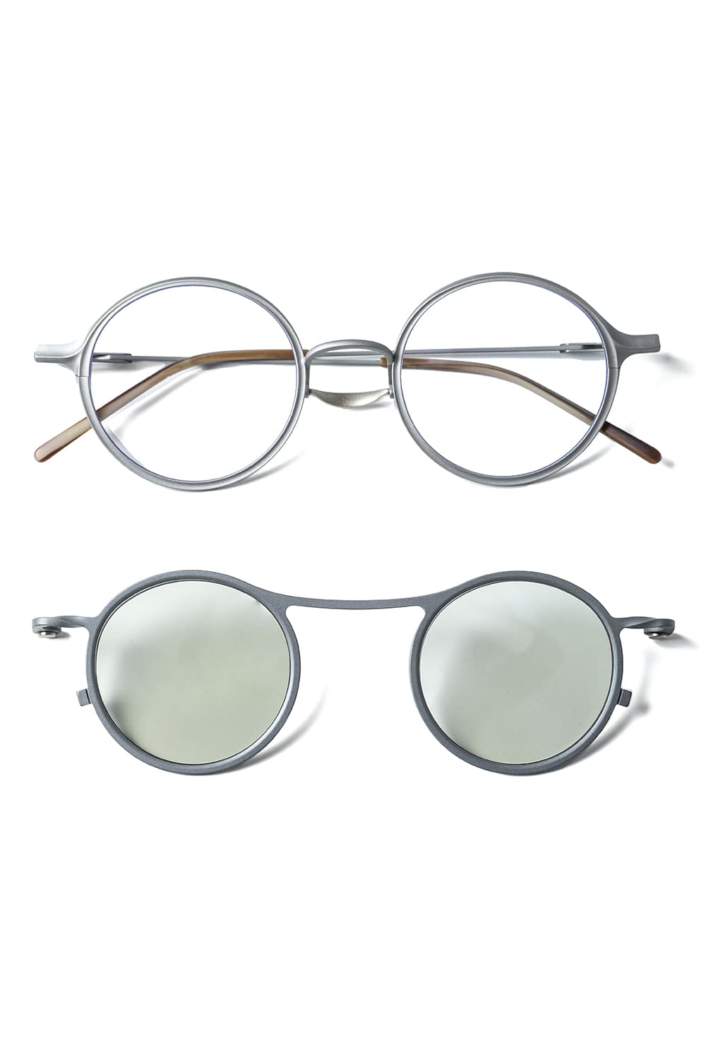 RIGARDS collaboration sunglasses - Gray+Gray / Clear+L.Mirror
