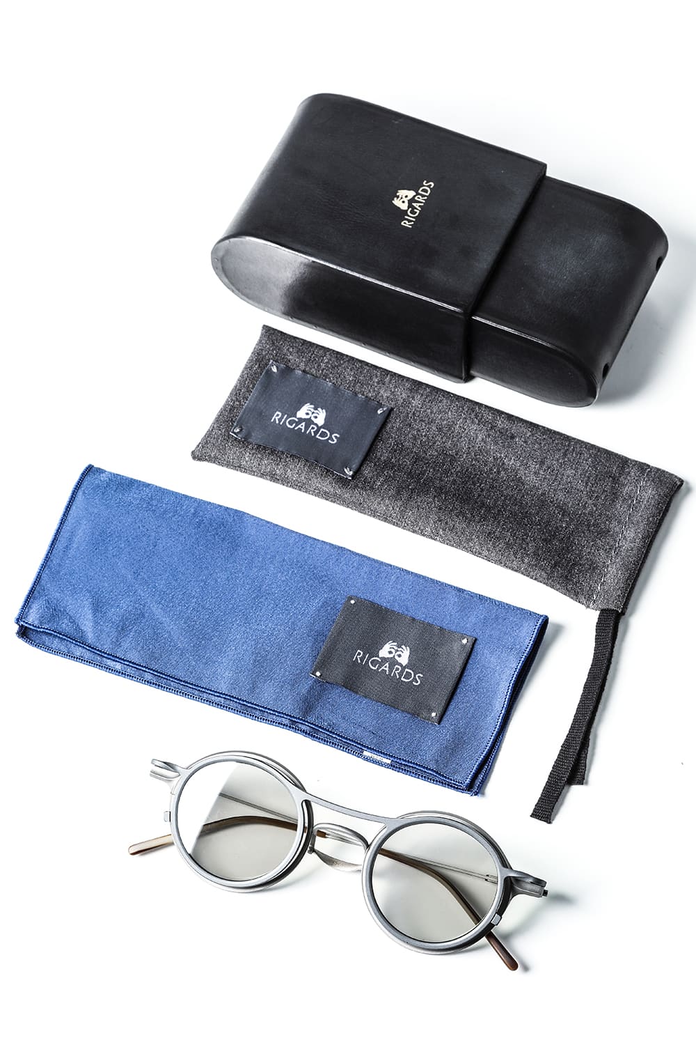 RIGARDS collaboration sunglasses - Gray+Gray / Clear+L.Mirror